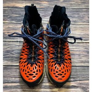 Nike Air Max 270 ISPA Mens Size 9.5 Orange Blue Running Basketball Shoes Sneaker